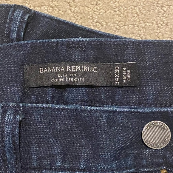 Banana Republic Rapid Movement Slim Fit Denim 34/30. - Picture 3 of 8